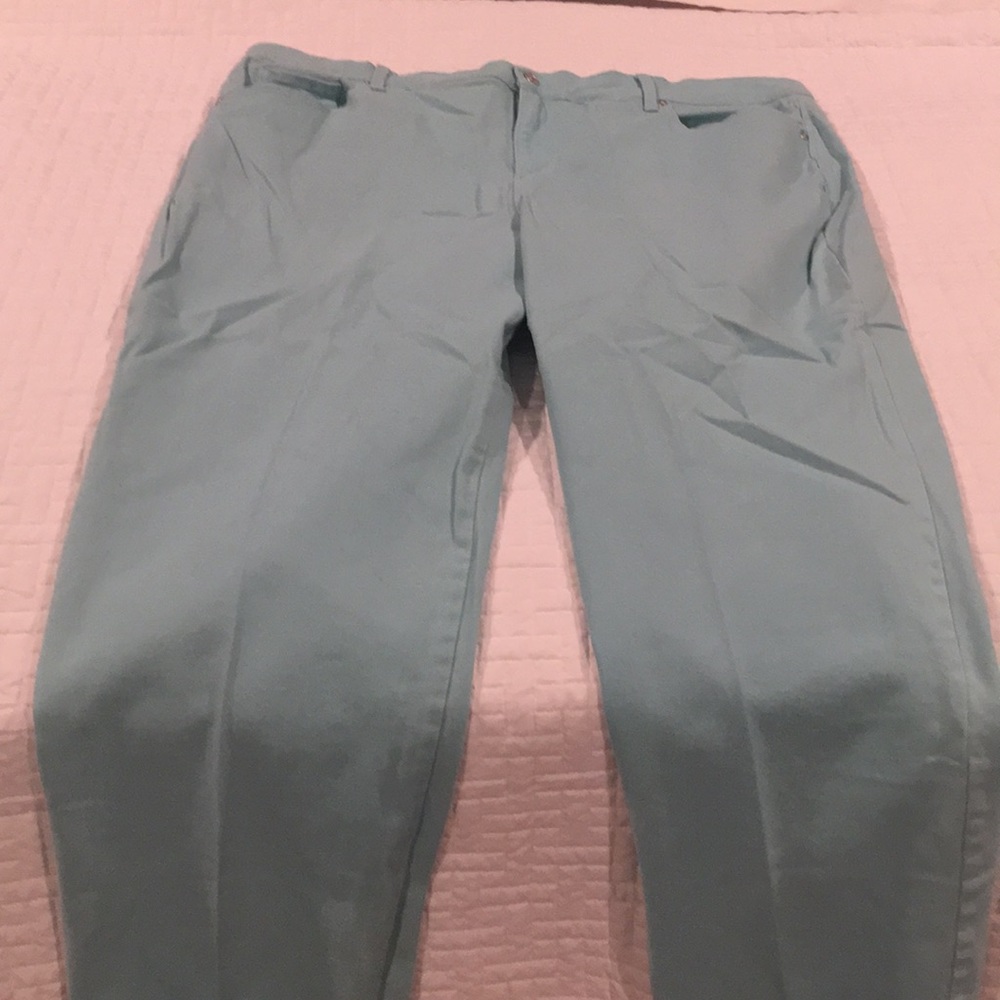 Gloria Vanderbilt soft teal jeans 22w